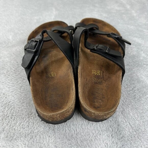 Birkenstock Mayari Black Leather Sandals Women’s Size 37 EU - Picture 5 of 9